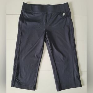 Fila Womens Black Yoga Athletic Leggings Size S